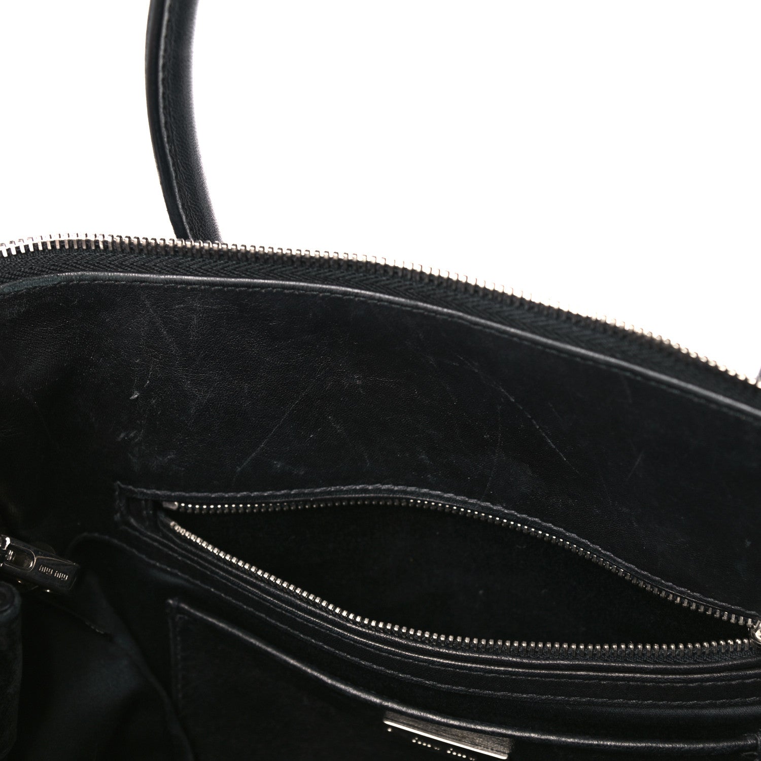Miu Miu Nappa Matelasse Tote Black 12 of 23