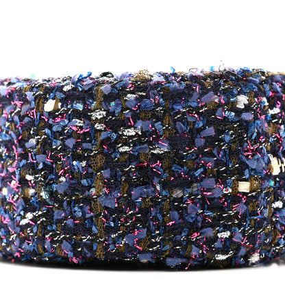 Chanel Tweed Quilted Round Clutch With Chain Multicolor 10 of 11