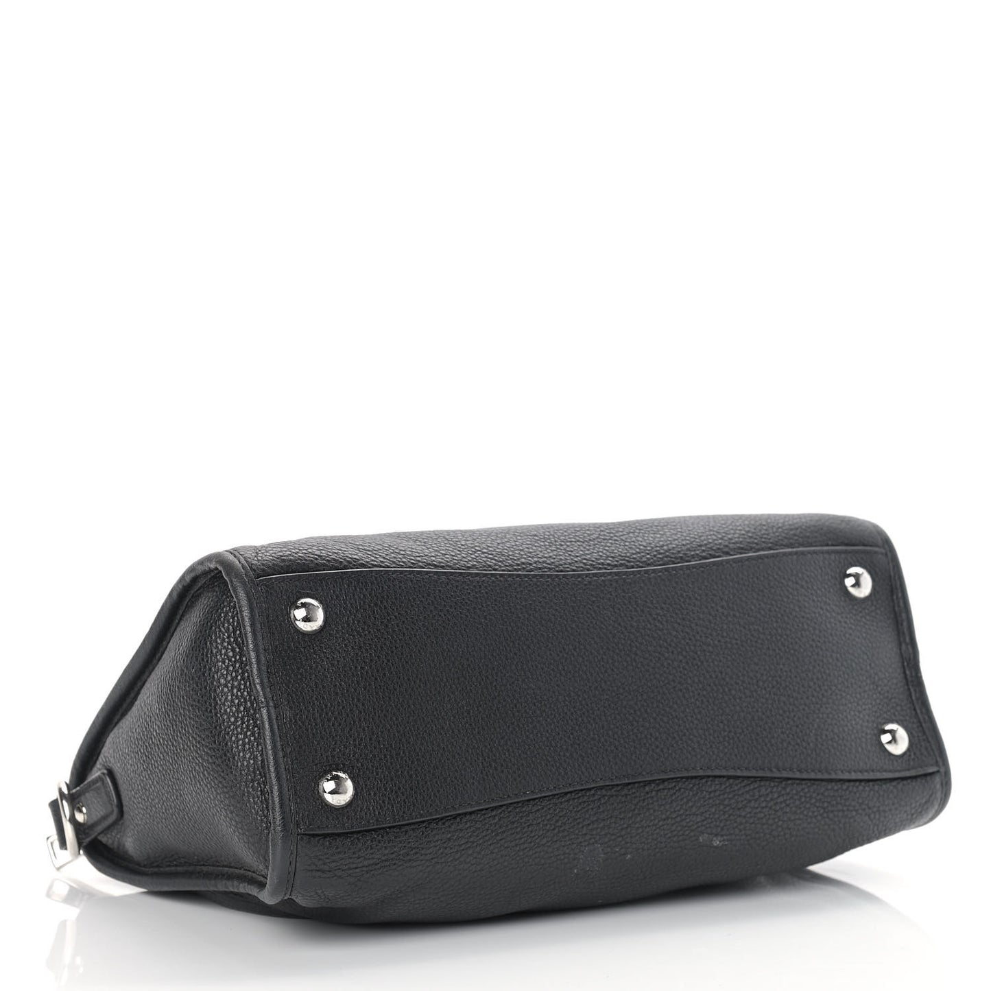 Vitello Daino Shopping Satchel Black