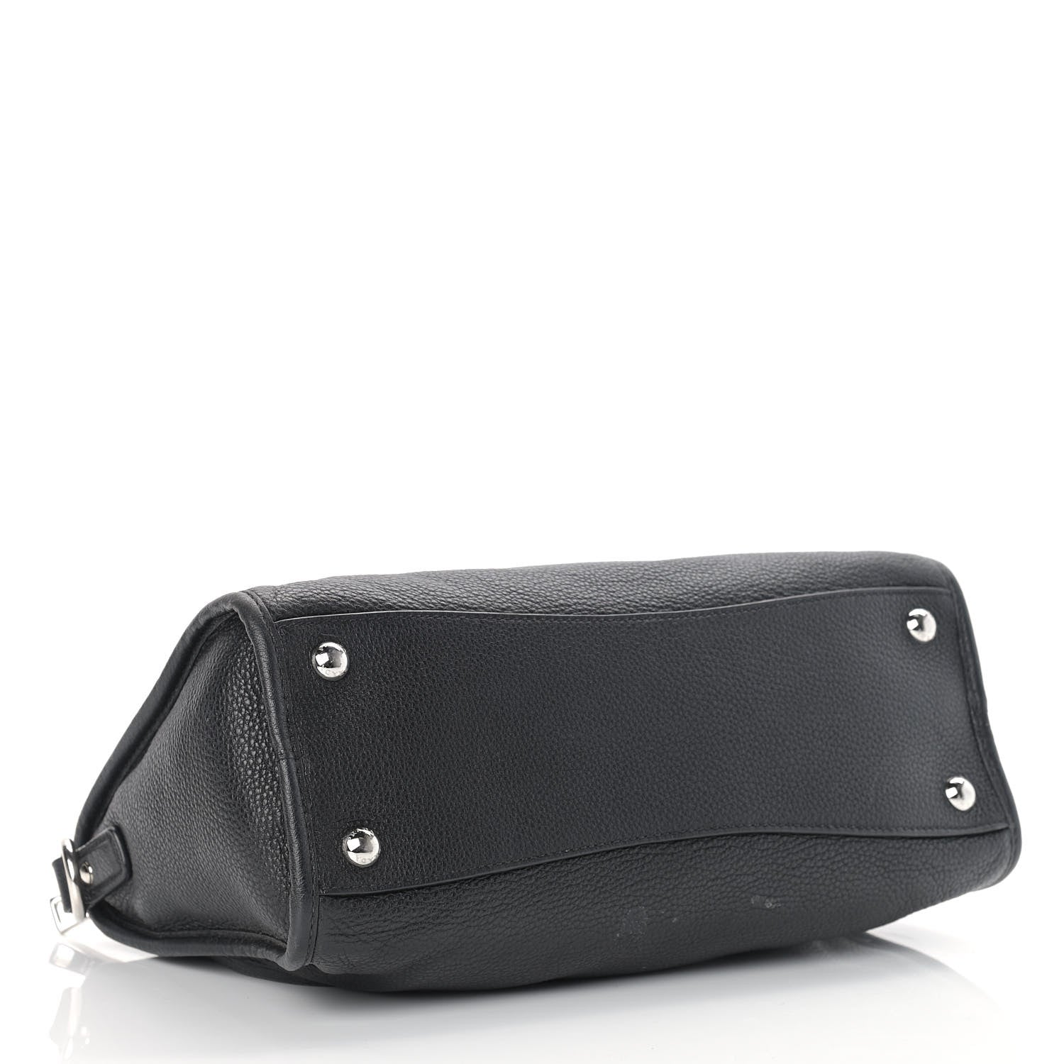 Prada Vitello Daino Shopping Satchel Black 4 of 13