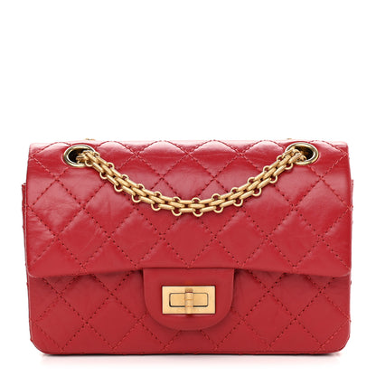 Chanel Aged Calfskin Quilted 2.55 Reissue Mini Flap Red 1 of 9