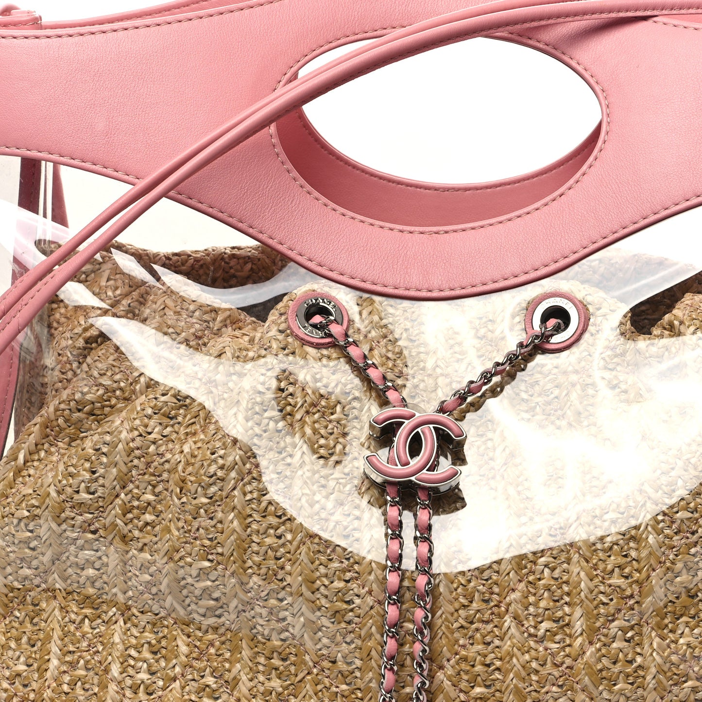 Calfskin PVC Chanel 31 Bag Pink