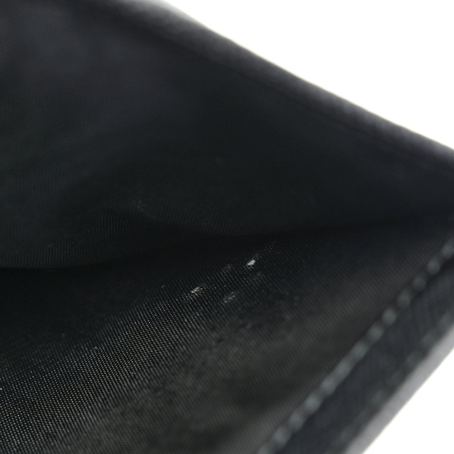 Prada Saffiano Triangle Bi-Fold Wallet Black 8 of 9