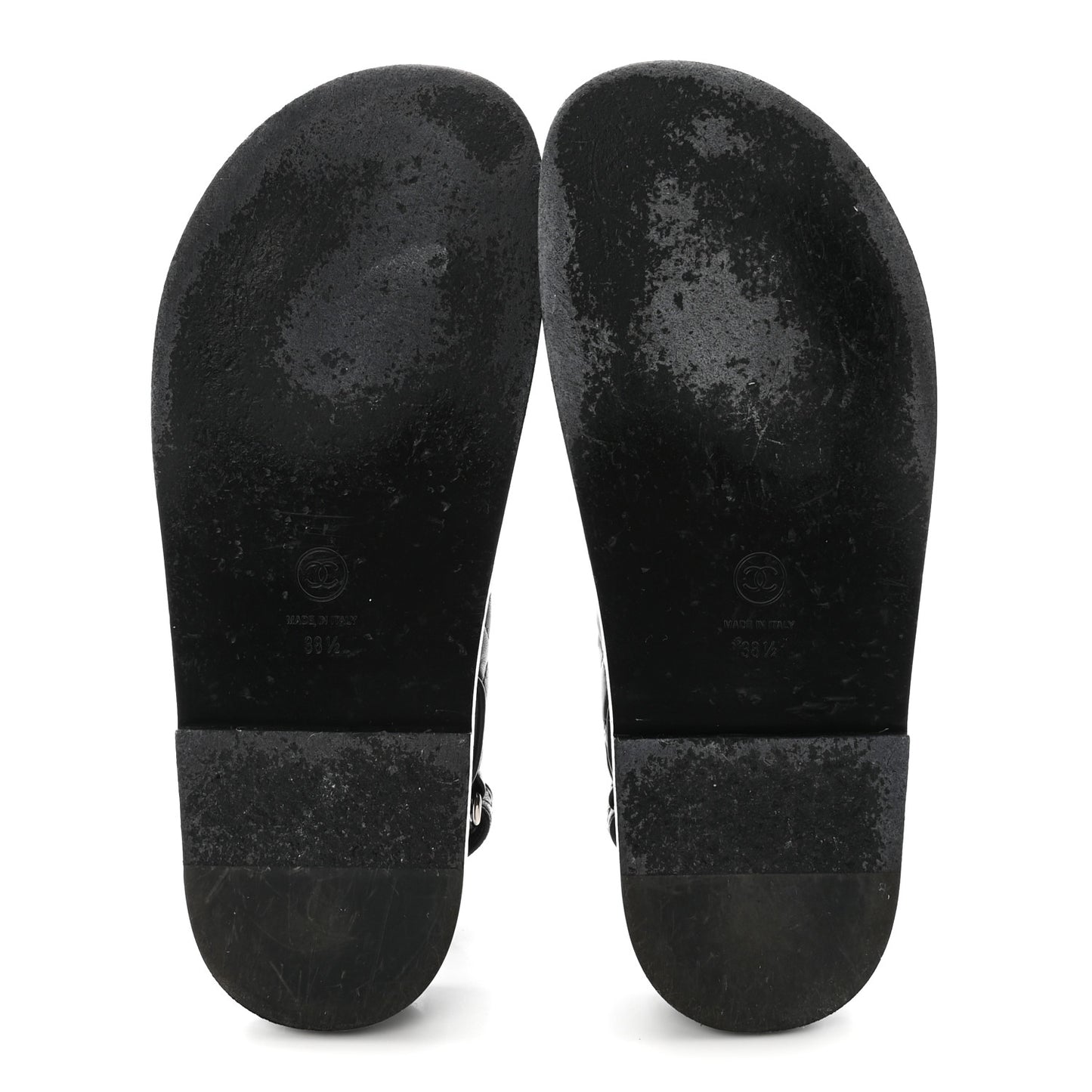 Lambskin Velcro Dad Sandals 38.5 Black