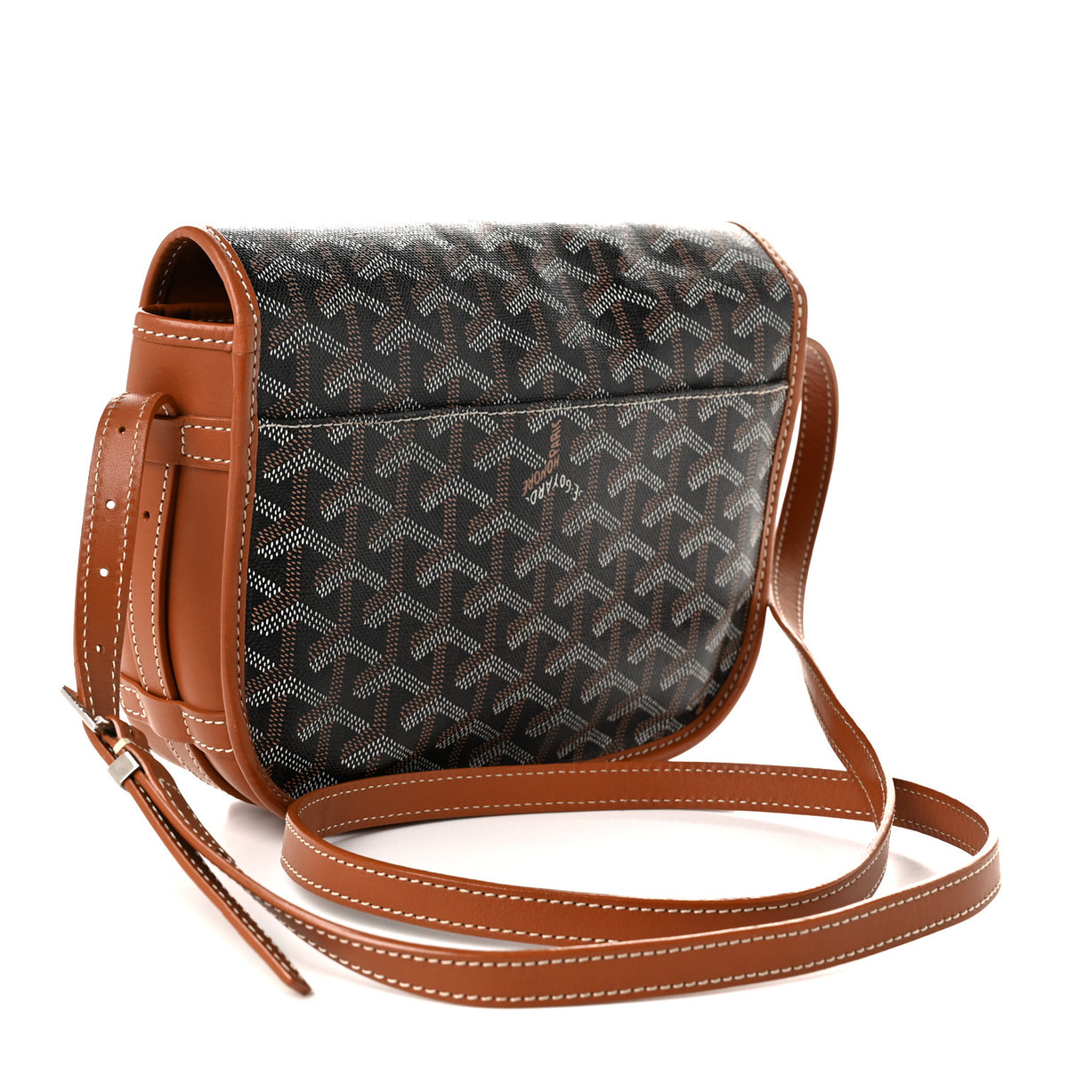 Goyard Goyardine Belvedere PM Messenger Bag Black Gold 3 of 10