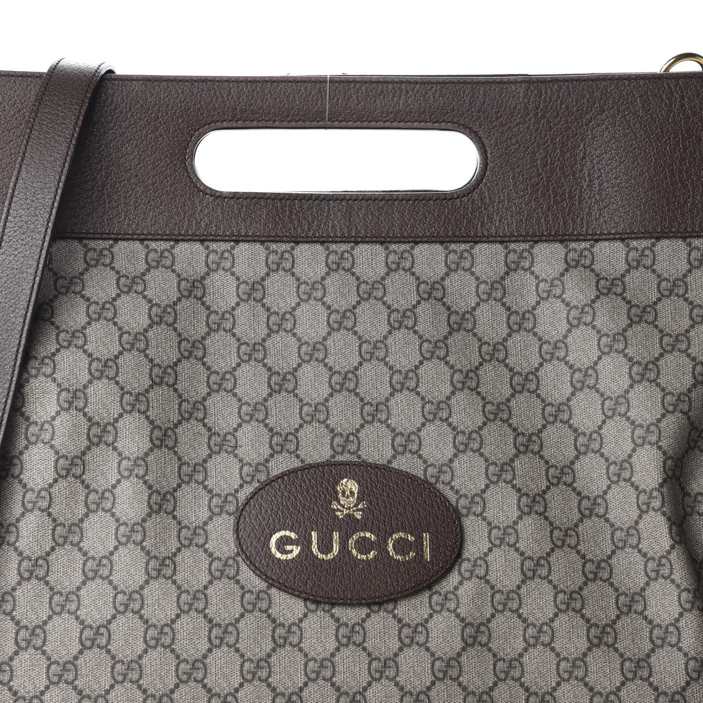 Soft GG Supreme Monogram Slip Handle Vertical Tote Beige New Acero
