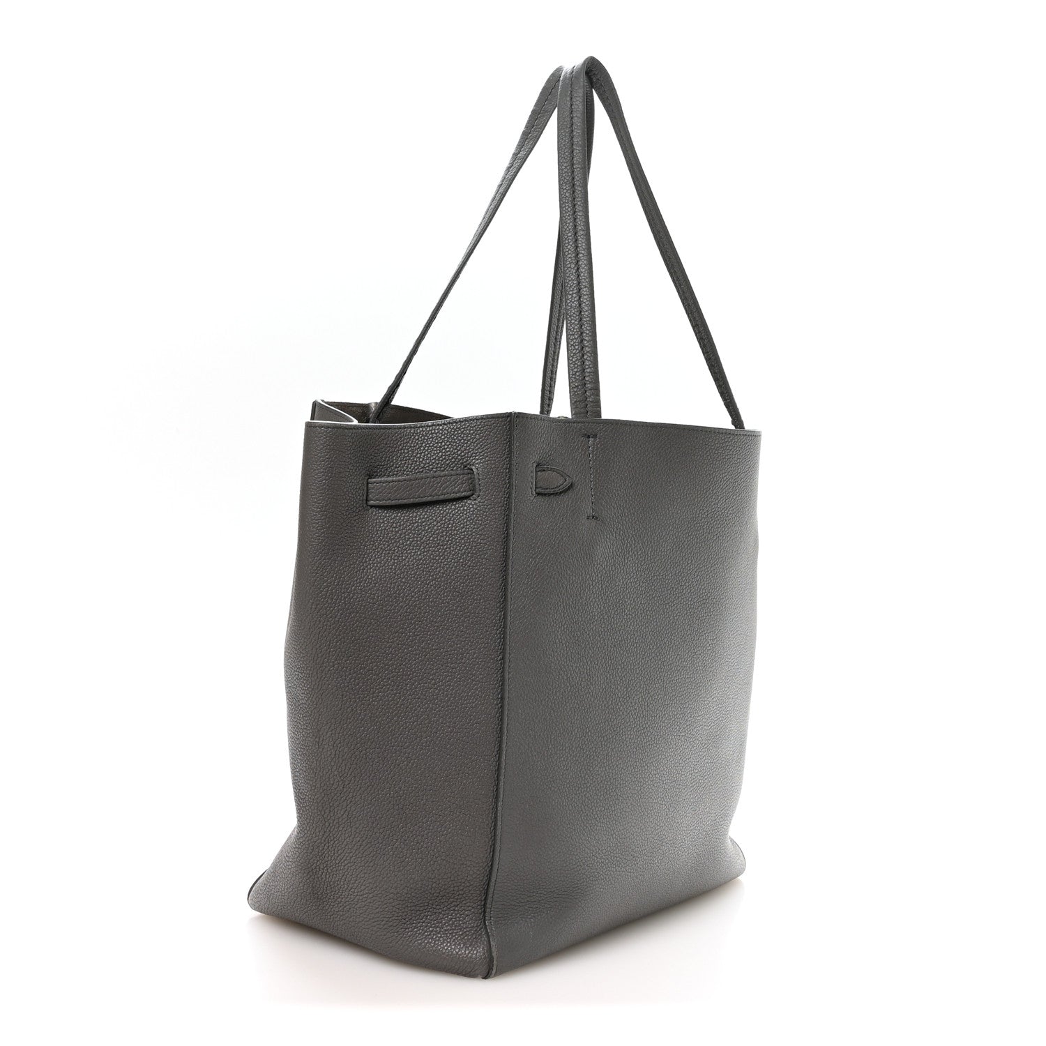 Celine Soft Grained Calfskin Medium Belt Cabas Phantom Grey 3 of 11