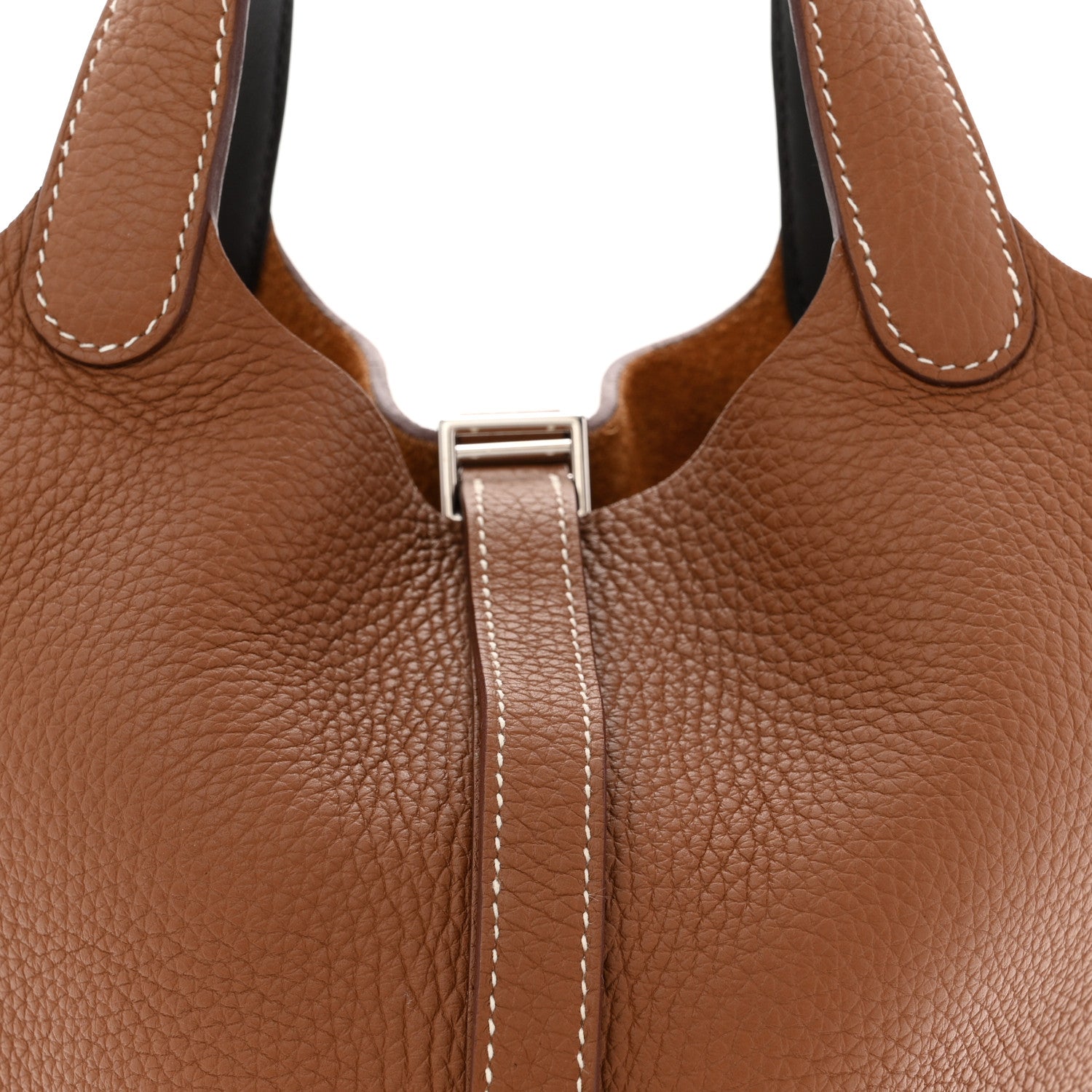 Hermes Taurillon Clemence Swift Eclat Picotin Lock 18 PM Gold Ebene 8 of 11