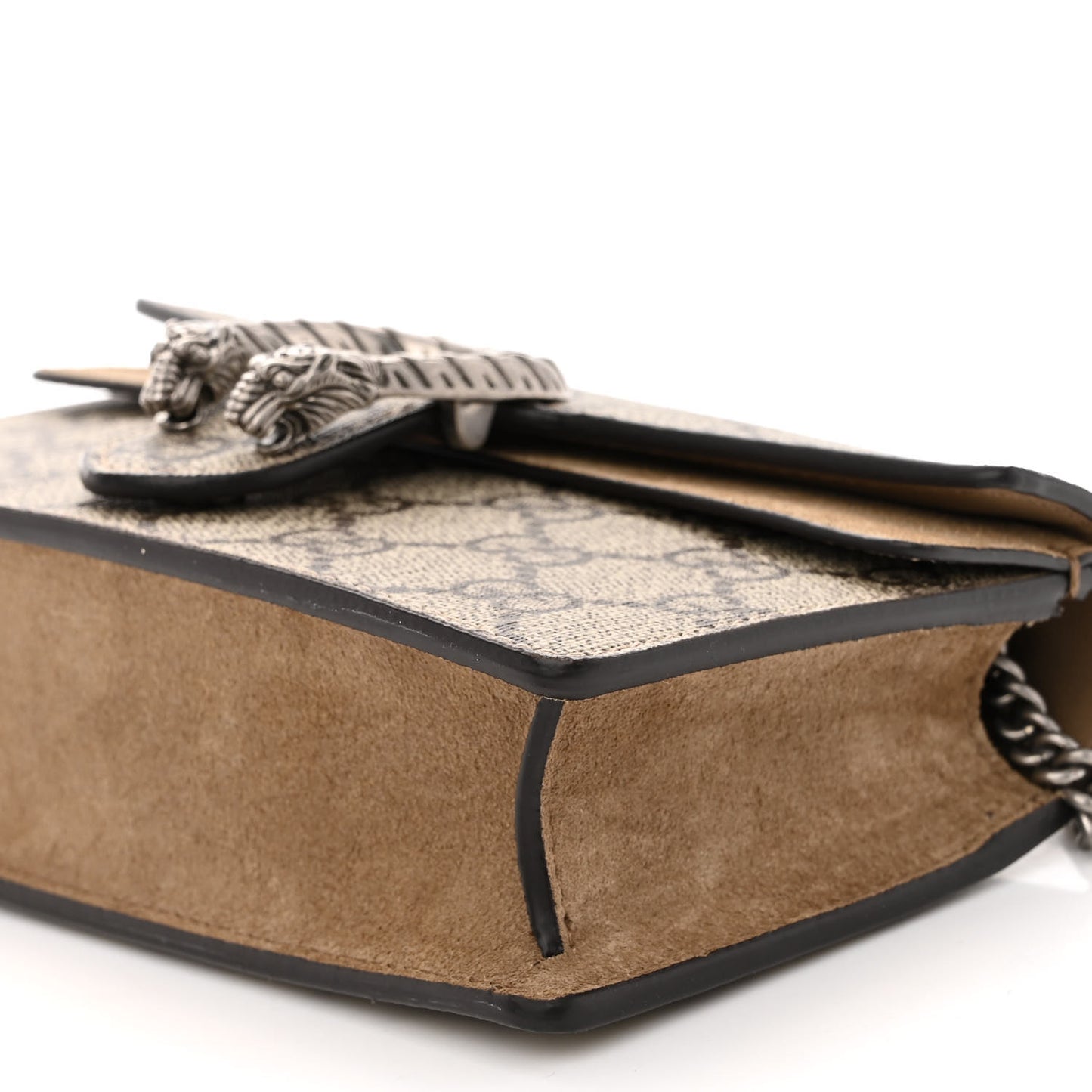 GG Supreme Monogram Super Mini Dionysus Shoulder Bag Taupe