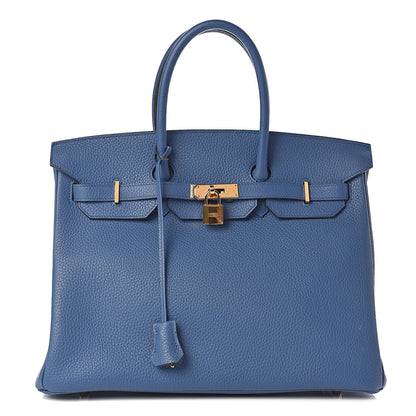 Hermes Togo Birkin 35 Bleu Agate 1 of 11