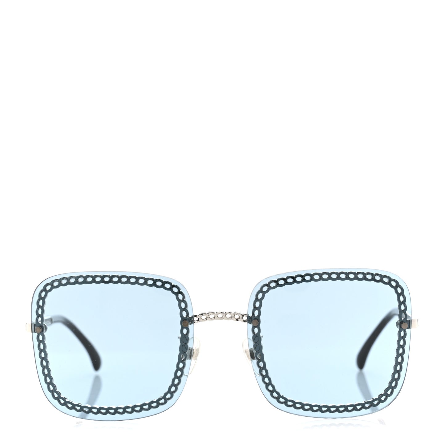 Chain Square Sunglasses 4244 Blue