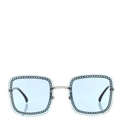 Chanel Chain Square Sunglasses 4244 Blue 4 of 8