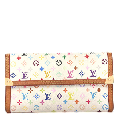 Louis Vuitton Monogram Multicolor Porte Tresor International Wallet White 1 of 6