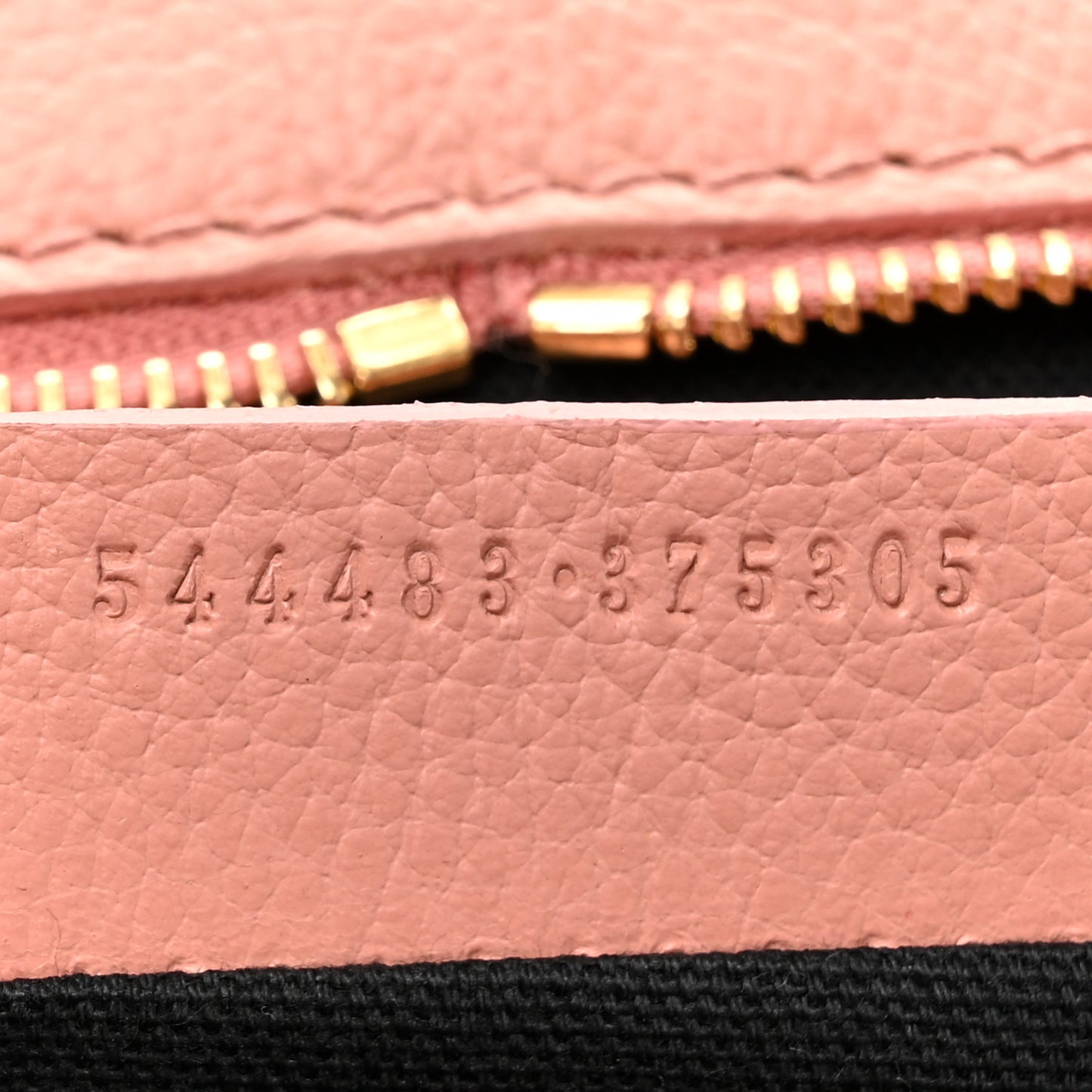 Pebbled Calfskin Large Skull Padlock Zip Around Tote Blush Pink