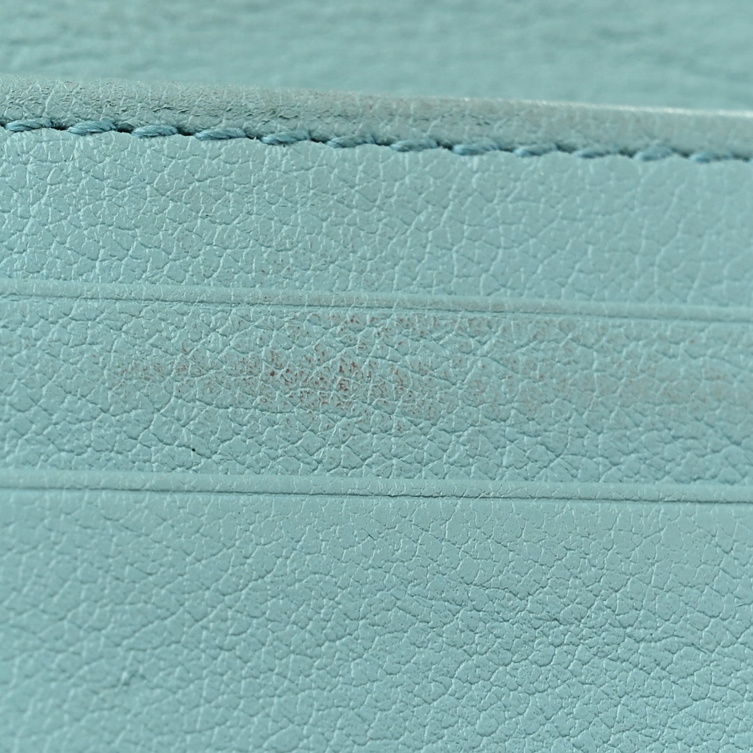 Gucci Wonka Grain Calfskin GG Monogram Embossed Card Case Wallet Dusty Azure 8 of 9