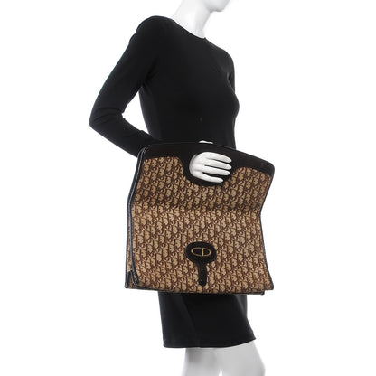 Christian Dior Monogram Fold Over Clutch Brown 2 of 8