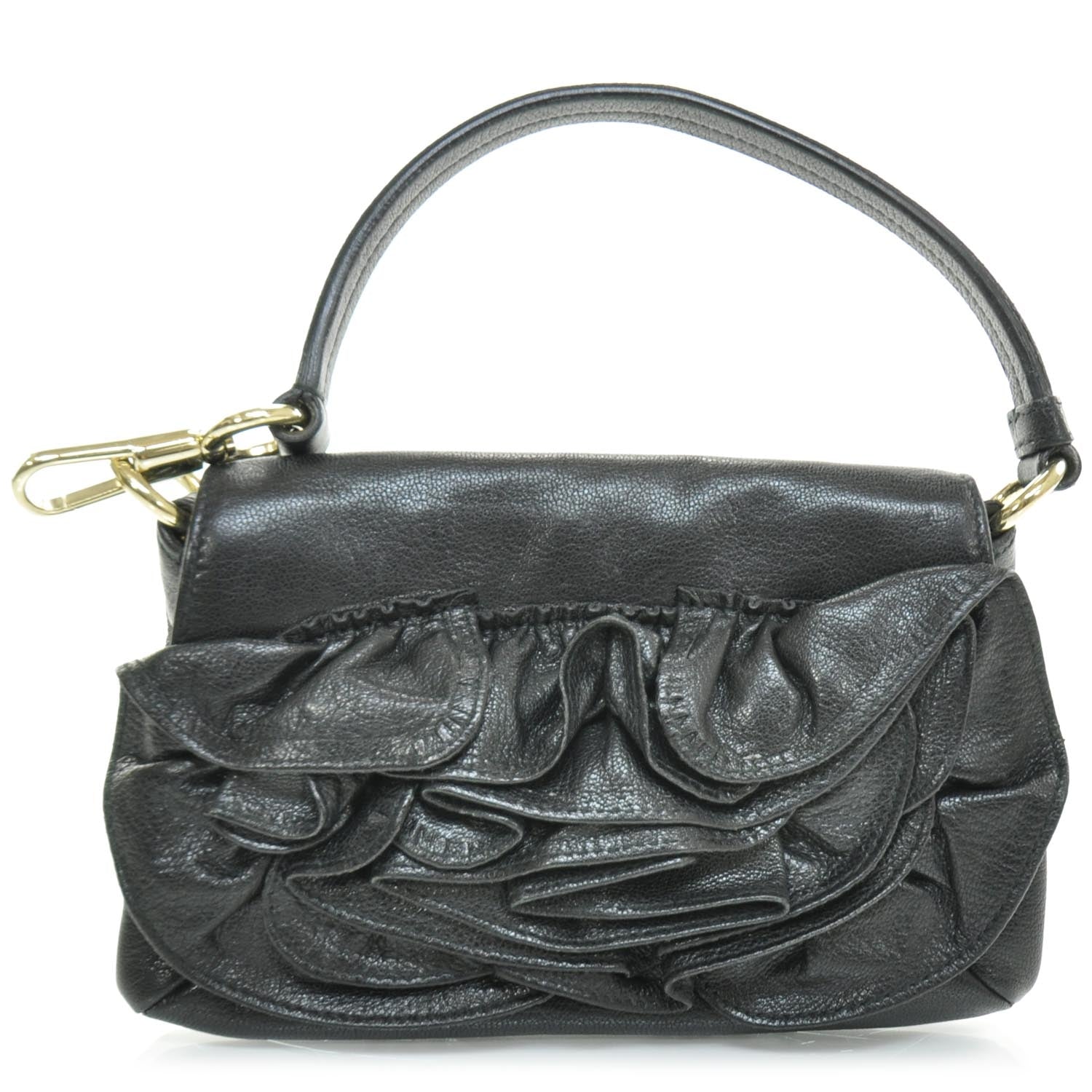 Saint Laurent Chevre Nadja Pochette Black 1 of 7
