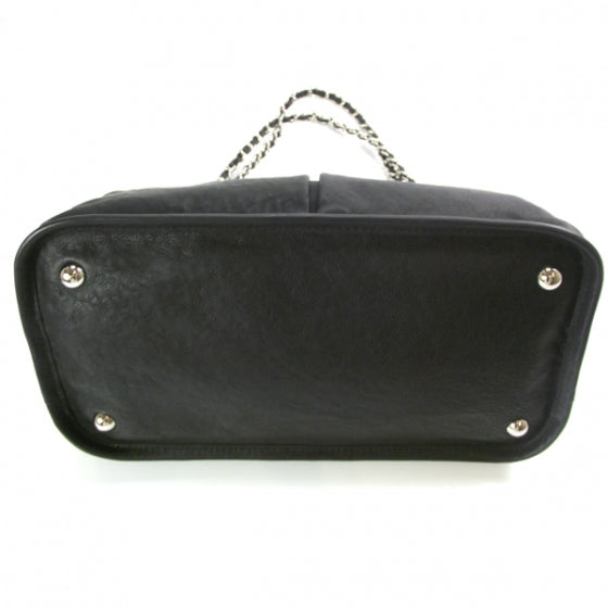 Chanel Leather Natural Beauty Tote Black 4 of 11