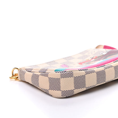 Louis Vuitton Damier Azur 2015 Christmas Animation Mini Pochette Accessories 8 of 10