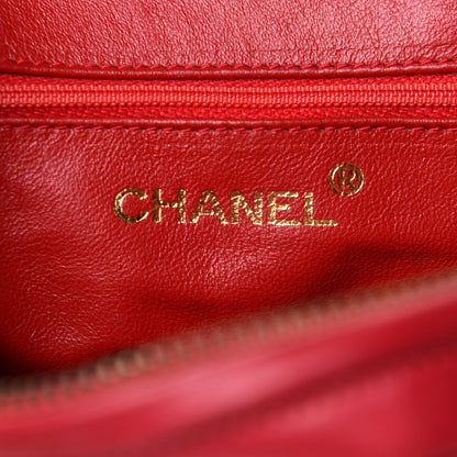Chanel Lambskin Quilted Tassel Clutch Red 9 of 13
