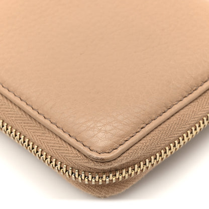 Gucci Pebbled Calfskin Soho Zip Around Wallet Camelia 11 of 13