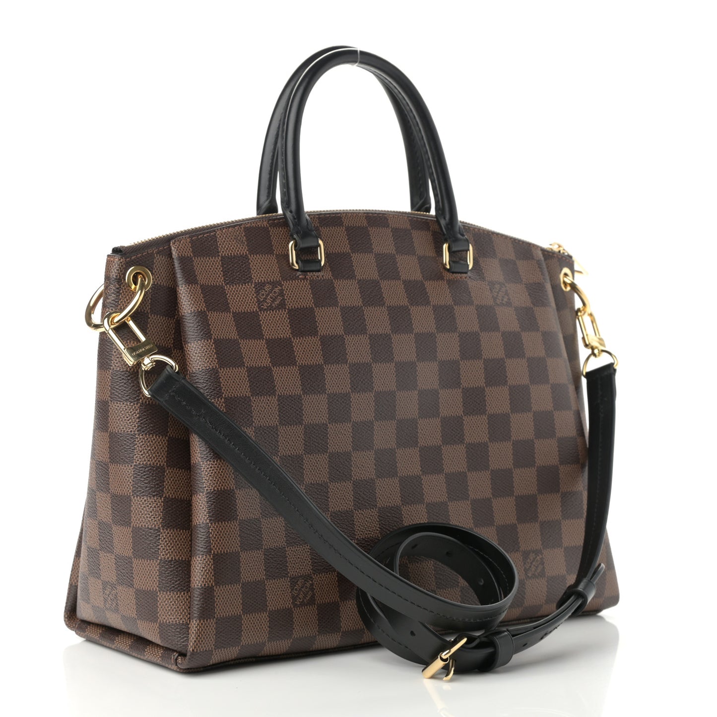 Damier Ebene Odeon Tote MM Black