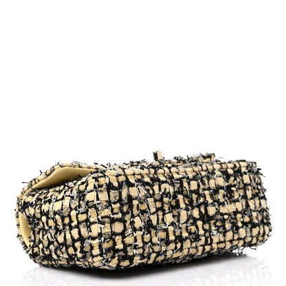 Chanel Tweed Quilted Mini Rectangular Flap Yellow Black 4 of 10