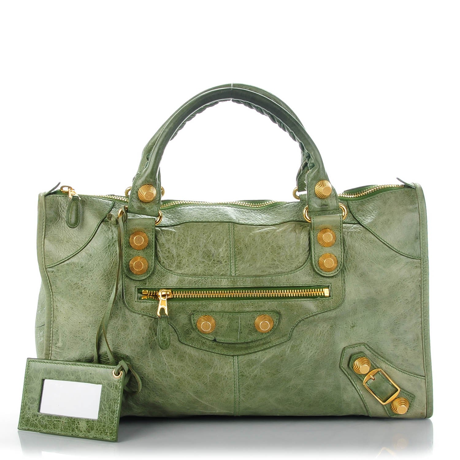 Balenciaga Agneau Giant 21 Gold Hardware Work Light Olive 1 of 17
