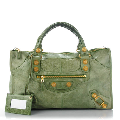 Balenciaga Agneau Giant 21 Gold Hardware Work Light Olive 1 of 17
