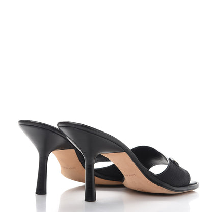 Chanel Nylon Travel Ligne CC Mules 37 Black 4 of 11