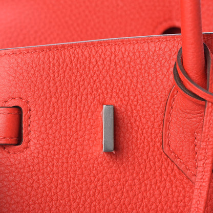 Hermes Togo Birkin 25 Rouge De Coeur 15 of 39