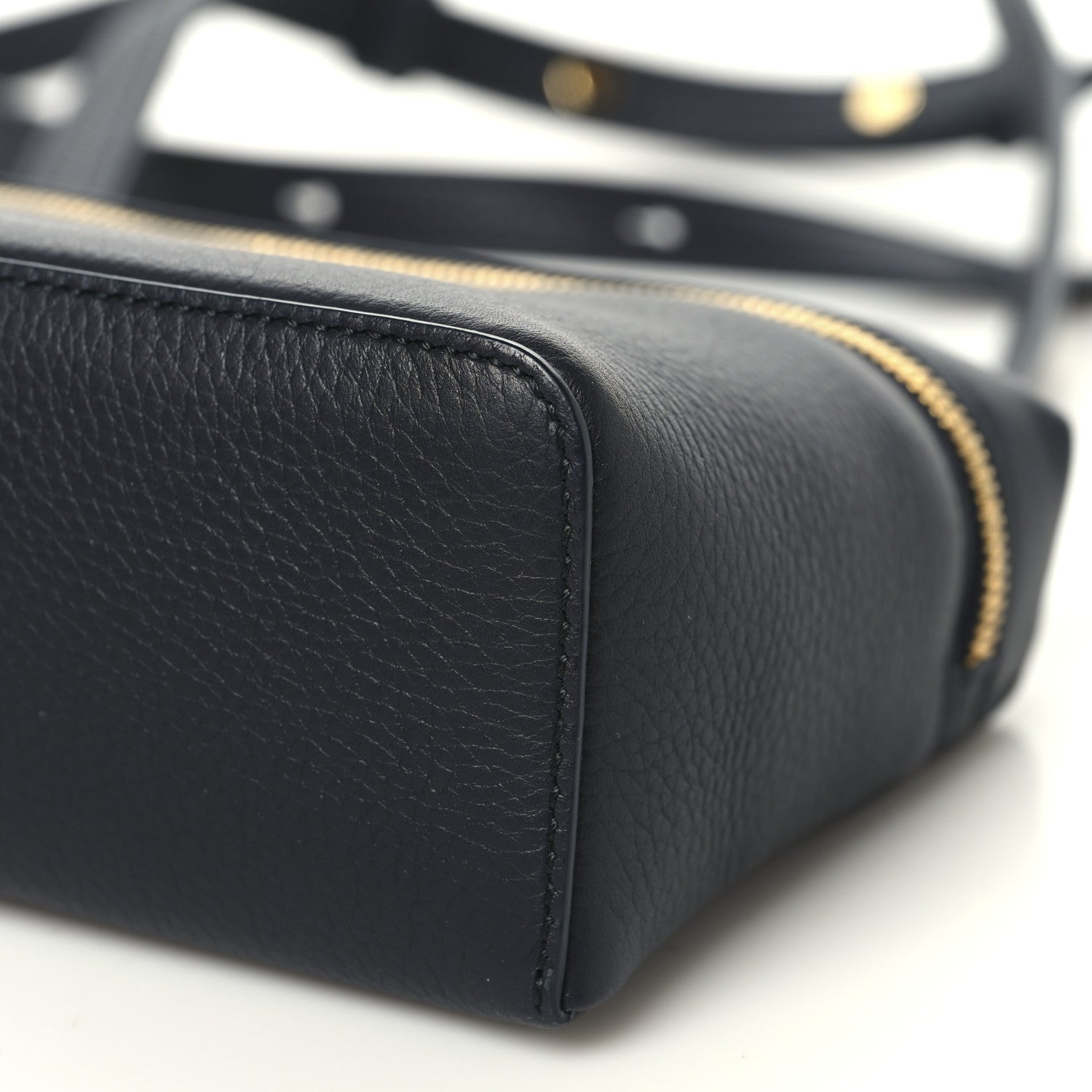 Loro Piana Grained Calfskin L19 Extra Pocket Pouch Navy Blue 9 of 10