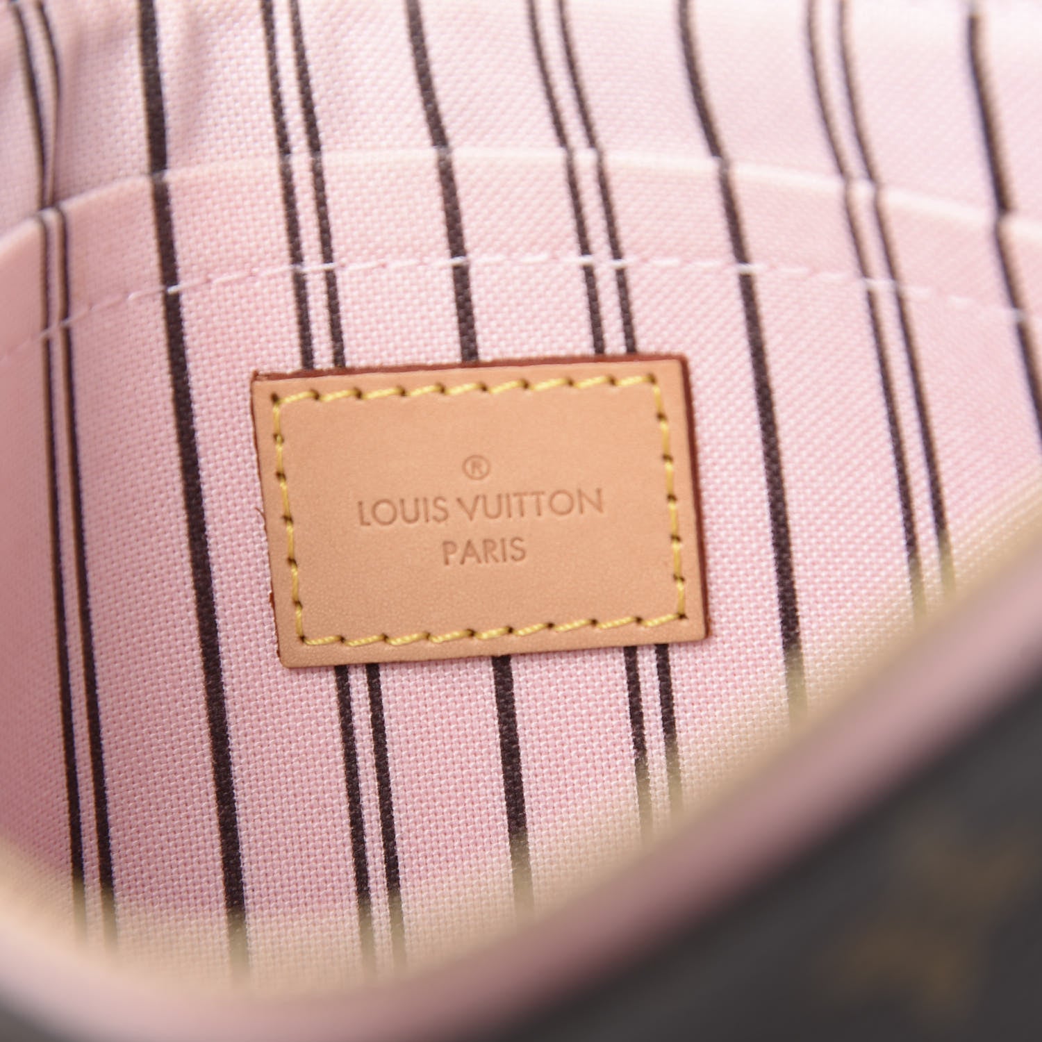 Louis Vuitton Monogram Neverfull MM GM Pochette Rose Ballerine 5 of 7