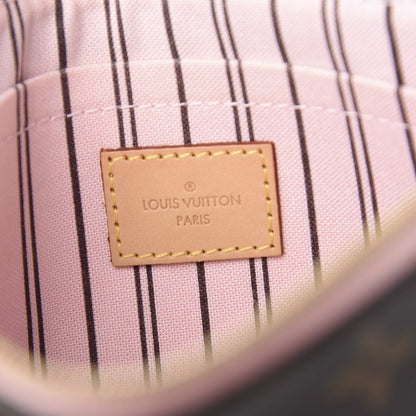 Louis Vuitton Monogram Neverfull MM GM Pochette Rose Ballerine 5 of 7