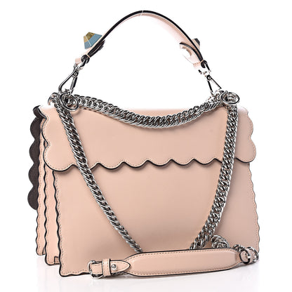 Fendi Vitello Liberty Scalloped Studded Kan I Shoulder Bag Plaster 3 of 9