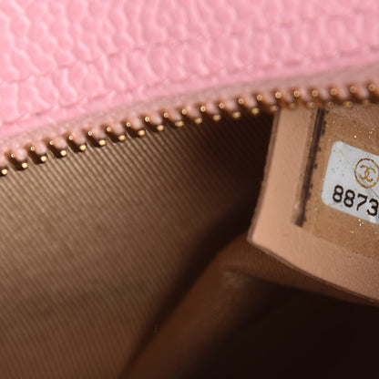 Chanel Caviar Quilted Small Bowler Pink 15 of 15
