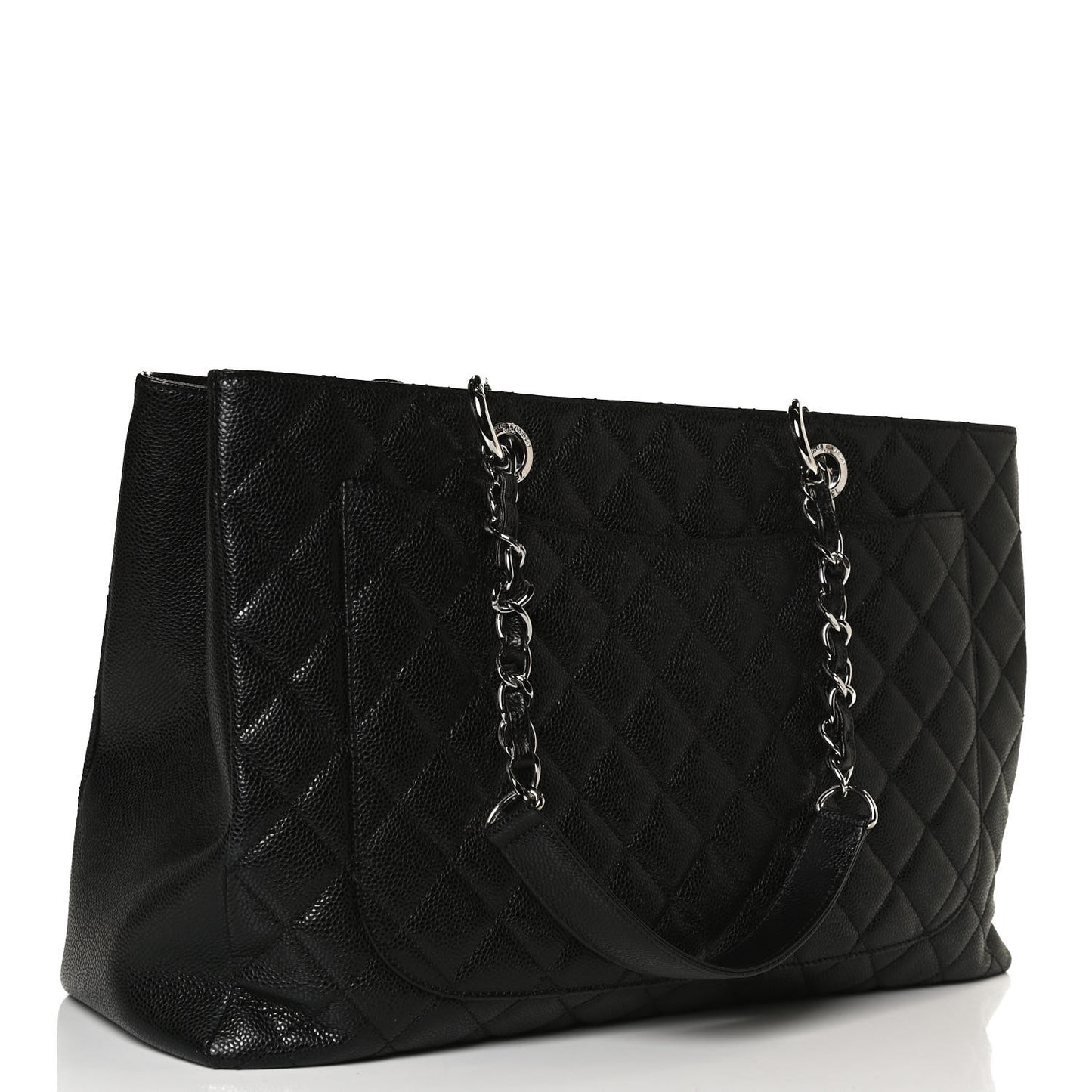 Caviar Quilted XL Grand Shopping Tote GST Black