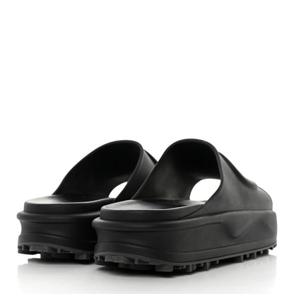 Gucci Soft Rubber Mens Interlocking G Platform 42mm Slide Sandals 12 Black 4 of 8