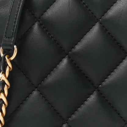 Chanel Calfskin Quilted Nailed CC Flap Bag Black 10 of 13