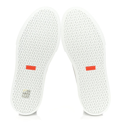 Hermes Canvas Calfskin Get Sneakers 40 Prunoir Blanc 6 of 10