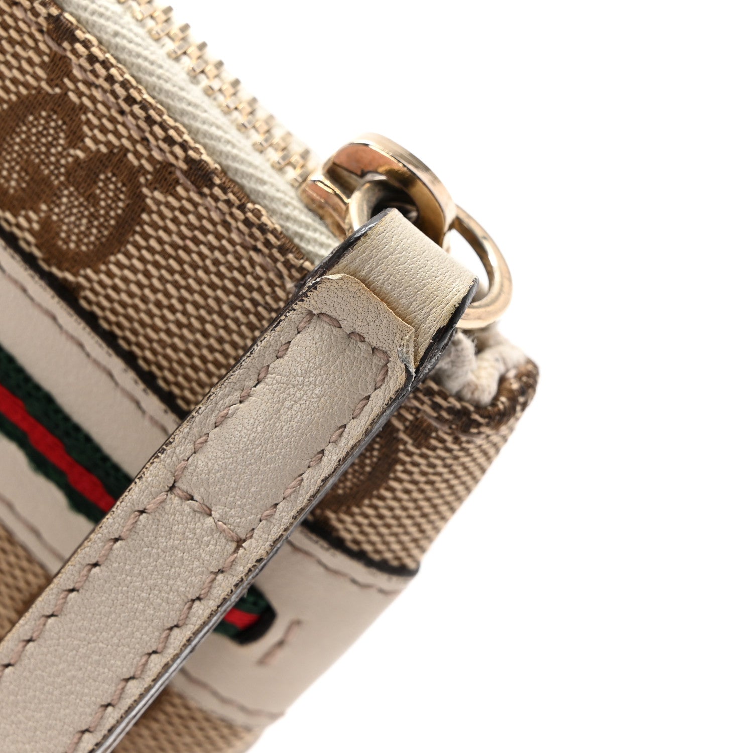 Gucci Monogram Mayfair Wristlet Off White 10 of 11
