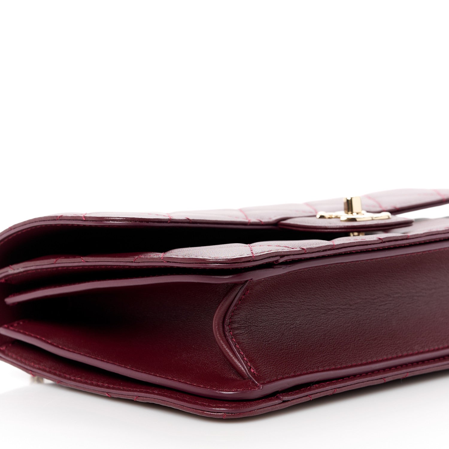 Chanel Calfskin Quilted Coco Lady Flap Burgundy 10 of 12