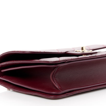 Chanel Calfskin Quilted Coco Lady Flap Burgundy 10 of 12