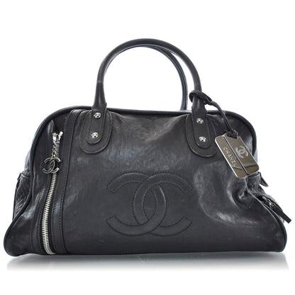 Chanel Calfskin Large Bowler Black 1 of 9
