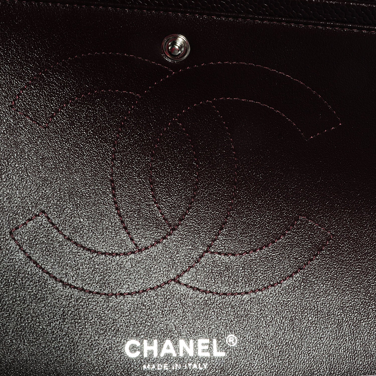 Chanel Caviar Quilted Jumbo Double Flap Burgundy 7 of 9