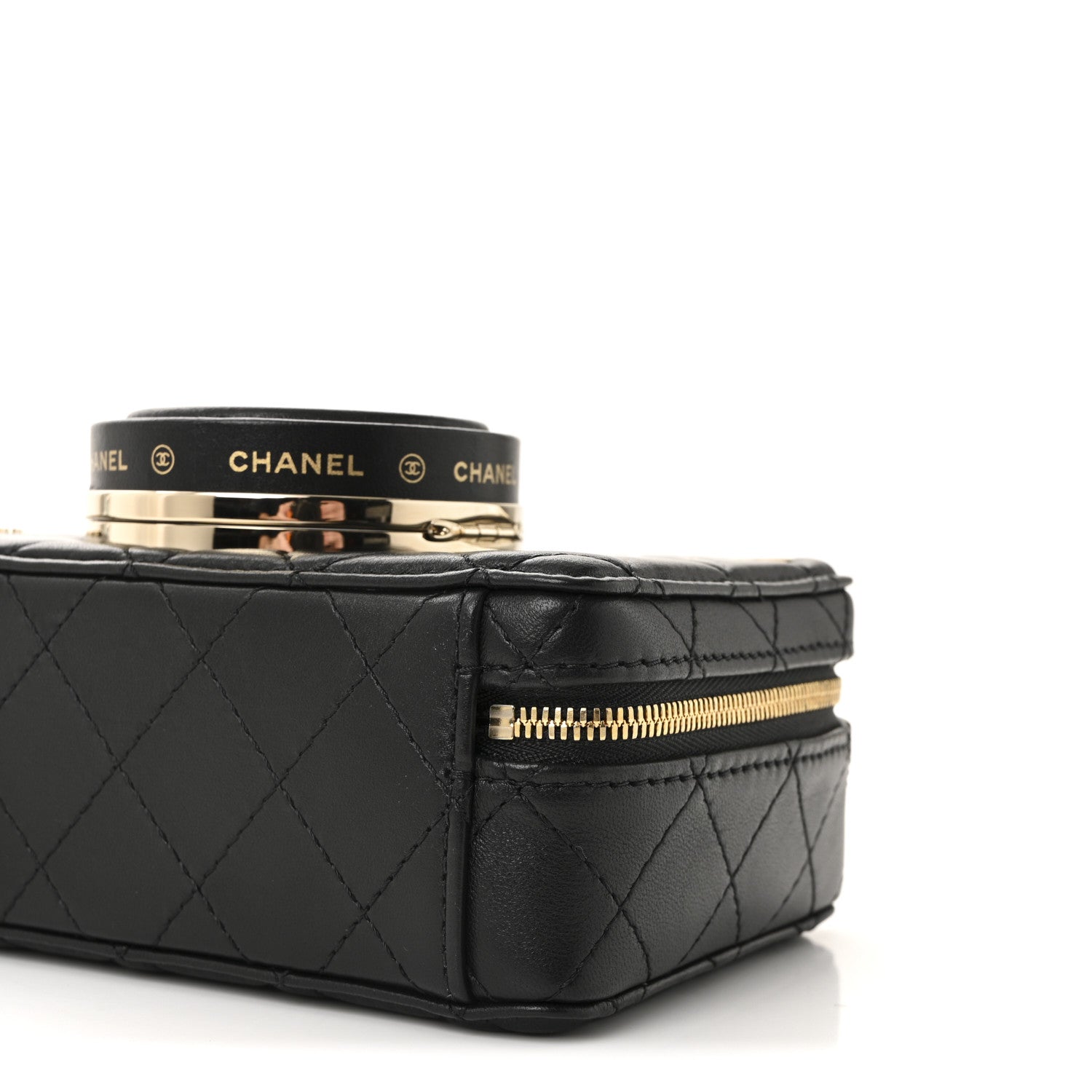 Chanel Lambskin Quilted Coco Click Bag Black 10 of 11