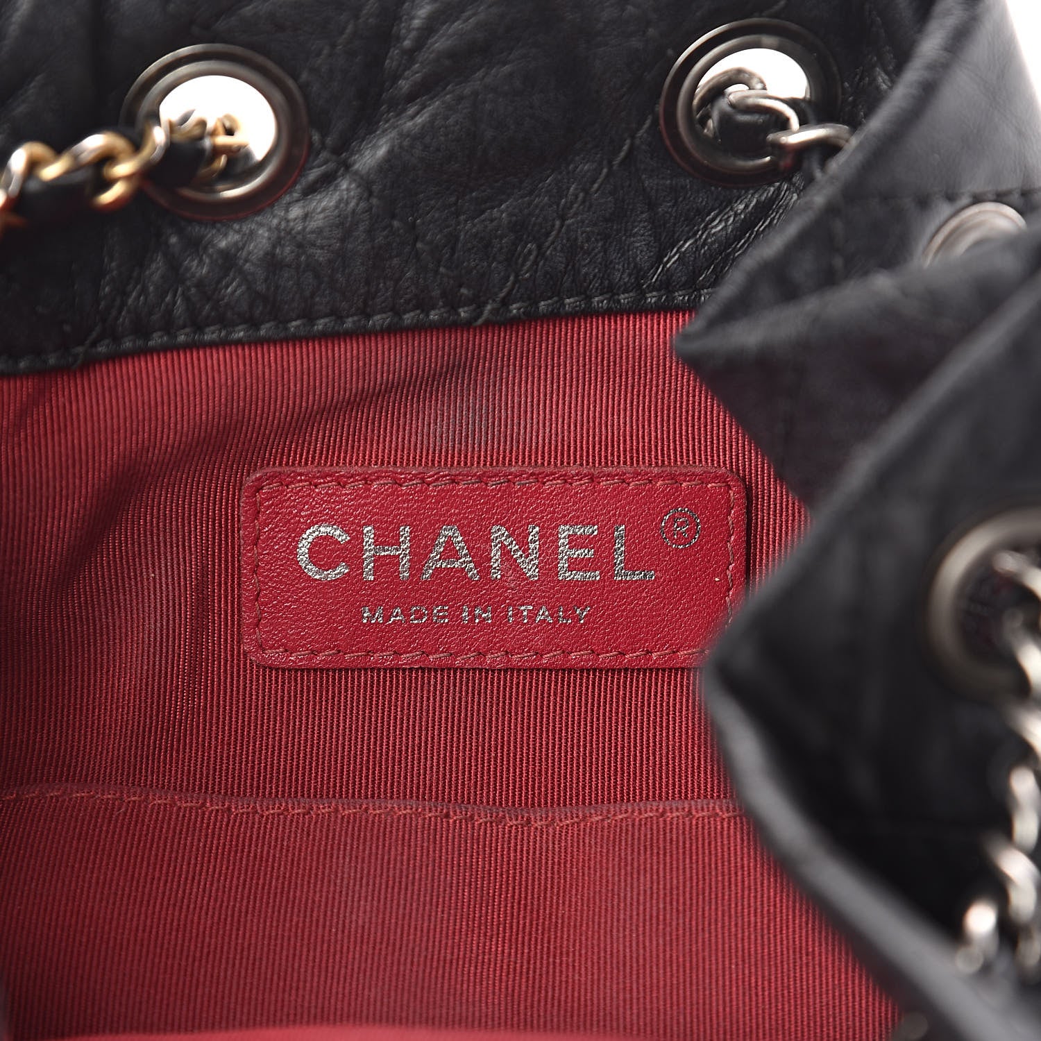 Chanel Aged Calfskin Quilted Small Gabrielle Backpack Black 6 of 11