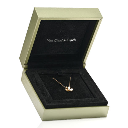 Van Cleef & Arpels 18K Yellow Gold Diamond Mini Frivole Pendant Necklace 6 of 6