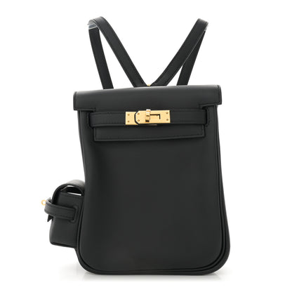 Hermes Swift Kelly Jump Backpack Black 1 of 11