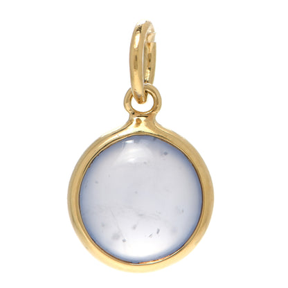 Tiffany 18K Yellow Gold Chalcedony Paloma Picasso Dot Charm 1 of 3